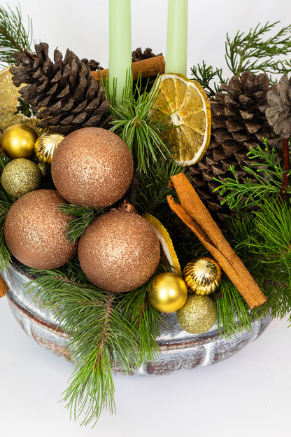 ARREGLO NAVIDAD VERDE