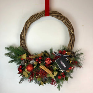 CENTRO DE MESA NAVIDAD ROJO