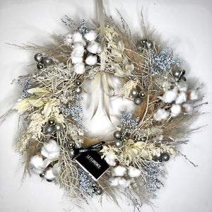CENTRO DE MESA NAVIDAD BLANCA
