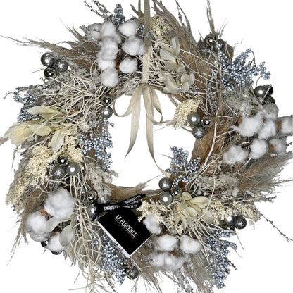 CORONA NAVIDAD BLANCA